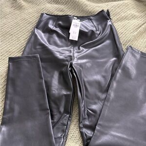 Abercrombie Vegan Black Leather Leggings